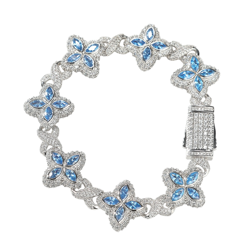 Frozen Flower Iced Glassy